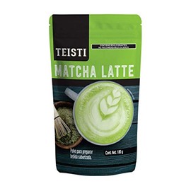 Teisti - Matcha Latte 180g - polvo para preparar deliciosa y rápida bebida latte sabor Matcha                                                         