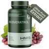 HMS Nutrition Resveratrol 1400 mg 120 cápsulas Trans-resveratrol de alta