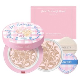 Age to Wenness Pink for Every Heart Edition Dio Origin Essence Pact 12.5g + Refill 12.5g Set, Pink Latte No. 21, 1 pc / 에이지투웨니스 핑크 포 에브리 하트 에디션 디오리진 에센스 팩트 12.5g + 리필 12.5g 세트, 핑크라떼21호, 1개