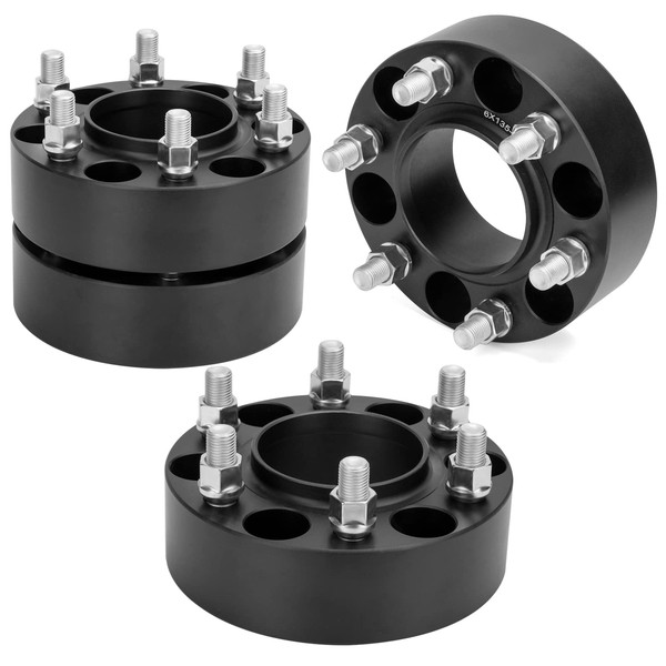 dynofit 6x135 Wheel Spacers Compatibility with 2015-2022 Ford F-150 Expedition Lobo, 4pcs 2"(50mm) Hubcentric Spacer 14x1.5 87.1mm Center Bore for F150 Lobo Expedition Navigator 6 Lug Wheels/Rim