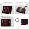 Digital Temperature Humidity Meter with External Probe LED Display Indoor
