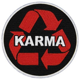 KARMA Sins Retribution Embroidered Iron-On / Sewn Patch