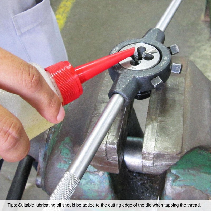 sourcing map Round Threading Dies 3/8"-28 UN, Alloy Tool Steel
