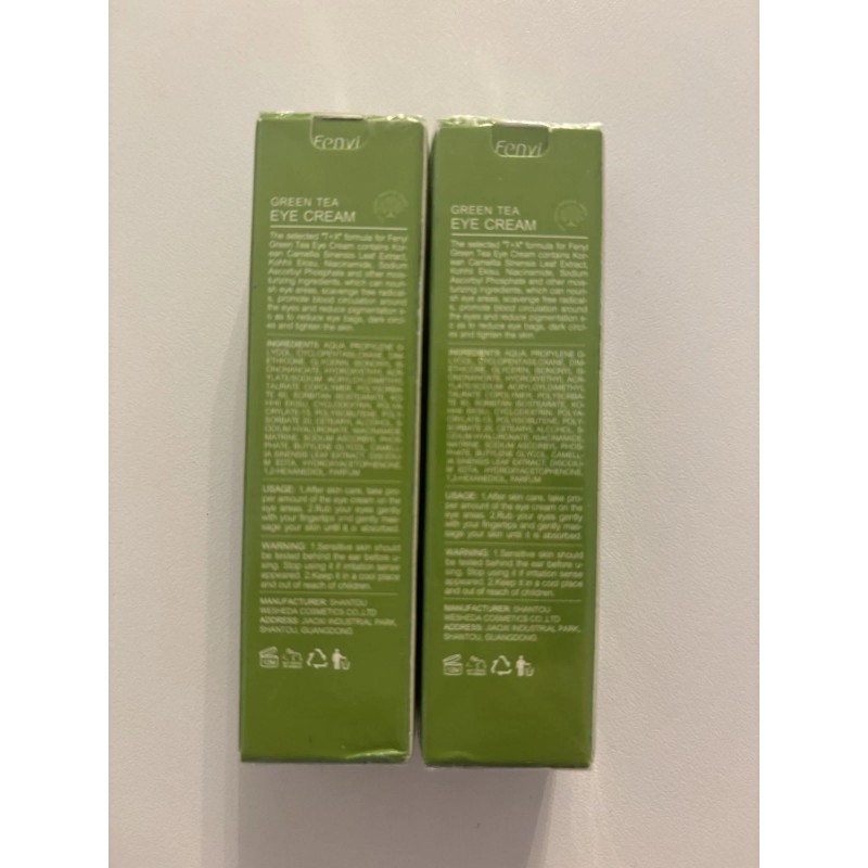 Fenyl Set Of 2 Green Tea Eye Cream 15g ,Moisturizing,