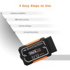Tacklife OBD2 Scanner, Tacklife Bluetooth OBD2 Diagnostic real-time scanning Tool,