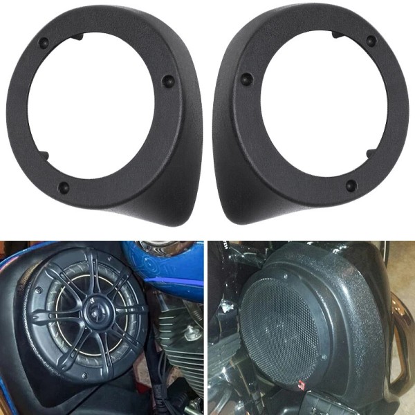 FZHMT Vented Lower Fairing ABS 6.5" Speaker Pods For Harley