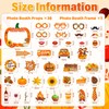 39Pcs Fall Photo Booth Props, Fall Festival Decorations, Pumpkin Frame