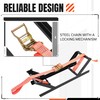 KUAFU Semi-Truck Spare Tire Carrier with Ratchet Strap Chain Truck