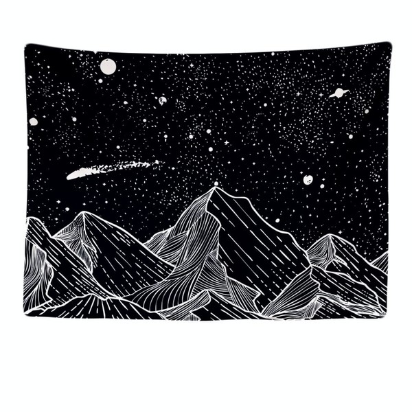 Ulticool – Decorative Wall Tapestry Bedroom - Mountains Nature Space