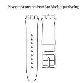 KHZBS rubber silicone watch band strap loops 16mm 18mm 20mm 22mm 24mm 26mm keeper holder retainer with tool included (20mm, black)