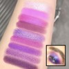 Purple Eyeshadow Palette, Pink Make-Up Palettes Shimmer Eye Shadow, Highly