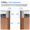 Nuk3y Concealed Sliding Barn Door Hardware with Soft Close (48""