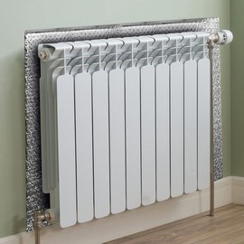 Radiator Insulation Reflective Foil - 5m x 60cm Heat Reflector Panels Sheet - Save Energy & Reduce Bills- Thermal Barrier for Attics Windows Garages RV Ducts