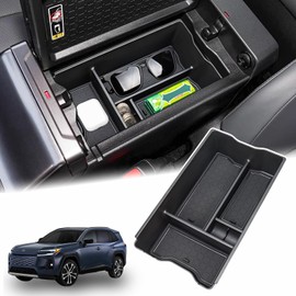 Neepiar Organizador de Bandeja de Consola Central Compatible con 2026 Toyota RAV4 Caja de Almacenamiento para Reposabrazos Insertar Bandeja de Almacenamiento Material ABS Accesorios Interiores