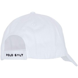 Polo Sylt Unisex 100% Cotton Adjustable Sun Protection Cap for Men and Women Navy Universal Size, White