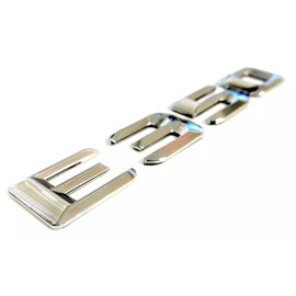 One Pc 2012-2013 E350 Letter Rear Trunk Emblem Badge Numbers Decal Nameplate Sticker (Silver)
