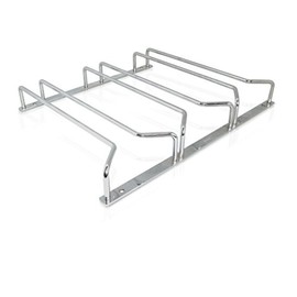 Vin Bouquet FIA 058 Glass Holder, Stainless Steel, Silver, 33.8 x 26.3 x 5 cm