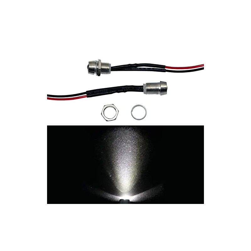 Lumonic 5 x Super Bright Screw LEDs with Resistor for