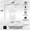 SLEEKLIGHTING 13Watt T2 Spiral CFL GU24 2 Prong Light Bulb