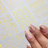 30 Sheets Star Nail Sticker Gold Star Moon Nail Art