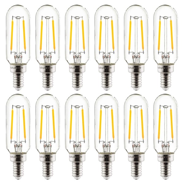 Sunlite 41343-SU LED Filament Style T8 Edison Chandelier Light Bulb