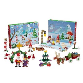 Plus Plus Advent Calendar 2024 with 25 Surprise Gifts, Contains 600 Pieces, Building Game, Christmas Gift for Boys, Girls, Children from 5 Years