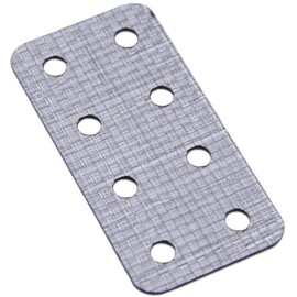 Tegris Accessory Adapter for Holsters - (Silver) - (12 Layers) - (Pre-Drilled) - Secure Holster Attachment for Magazines, Multi-Tools, Flashlights & More