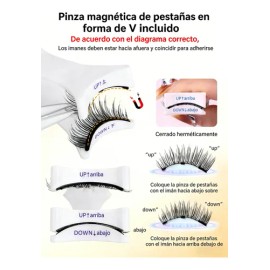 Pestañas Magnéticas De Aspecto Natural Pestañas Magnéticas B