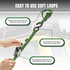 Jack Boss Ratchet Tie Down Straps Set,1500 lbs Break Strength,