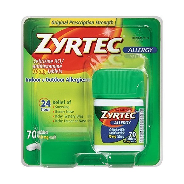 Zyrtec Allergy Relief Tablets, 70 Count by Zyrtec