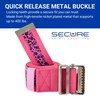 Secure Gait Belt for Seniors 60”, Pink Leopard - Quick