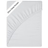 Funky Gadgets Fitted Sheet Double White Deep Pocket 10 Inch