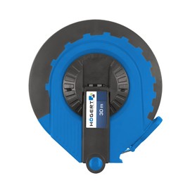 Högert Technik - Maßband aus Glasfaser 30 m - Glasfaser Offenes Rollbandmaß - Bandmaß Fiberglas - Skala - stoßfestes Gehäuse