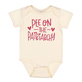 Pee On The Patriarchy Baby Infant One Piece Bodysuit 6 Months Natural