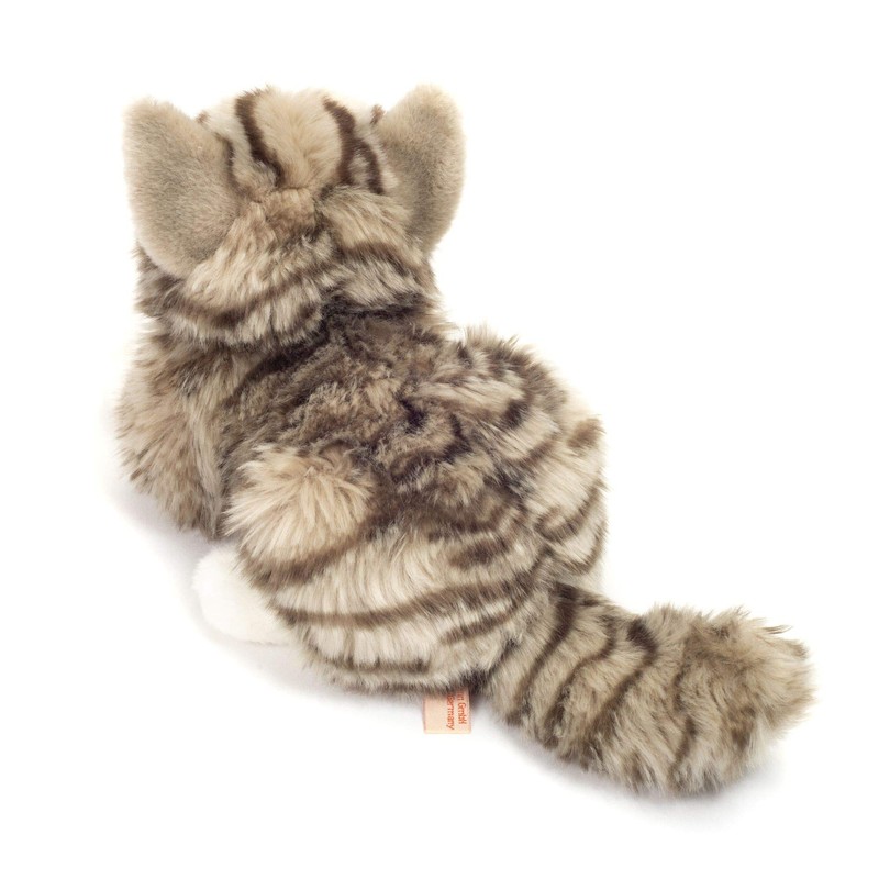 Teddy Hermann 90691 Katze 20 cm, Kuscheltier, Plüschtier mit recycelter