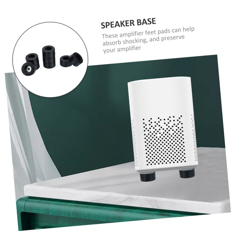KONTONTY 8pcs Speaker Spike Pad Kit Sound Deadening Mat for