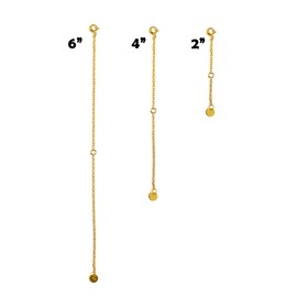 LONAGO 3 Pieces 925 Sterling Silver Necklace Extender Chain Bracelet Extender for Jewellery Making, Silver