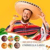 Chengu 300 Pcs Mexican Cocktail Umbrellas for Fiesta Drinks Decoration