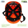 GREEN DEVIL Safety Helmet Hard Hat with Visor Chinstrap Adjustable
