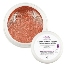 Premium Sparkling Gel Metallic Highlights for Glamorous Nail Designs, 17 Brilliant Colours for Fingernails (Indian Summer (S03), 5 g