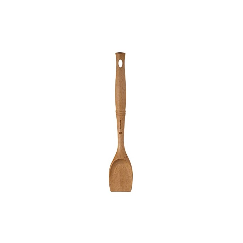 Le Creuset Revolution Scraping Spoon, 12.5" x 2.5", Wood
