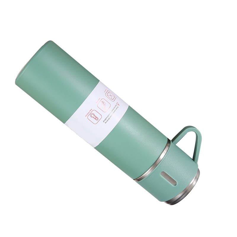 500ml Stainless Steel Vacuum Flask Set Portable Insulated Bottle with