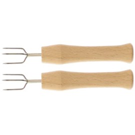 Teemando® 2 x jacket potato fork, holder for jacket potato or corn on the cob, potato picker