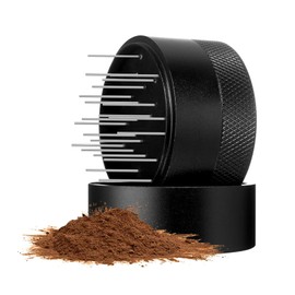 Coffee Cloth Powder Needle, 21 Needles Espresso Stirrer Coffee Distributor Espresso Distribution Tool With Base And Stainless Steel Needle for Cafes And Home (51 Mm)