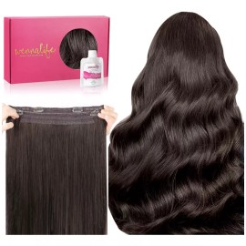 Wennalife Extensiones Cabello Natural Marrón Oscuro Claro 14in 75gr
