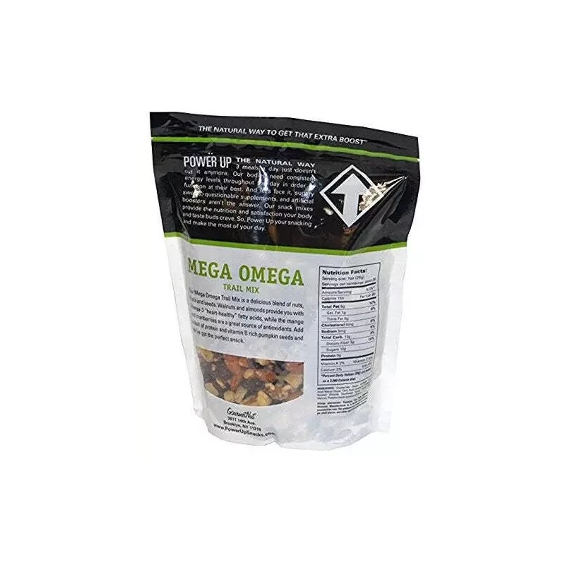 OMEGA Gourmet Nut Power Up Trail Mix 26oz Each (2