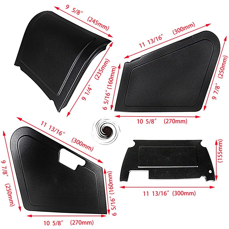 Under Seat Storage Black Body Panels Fit For Honda Ruckus/Zoomer