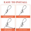 Biaungdo 24 Pcs Stainless Steel Wire Rope Cable Clamp, Adjustable