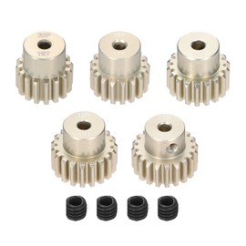 Rebower 5Pcs 32P Pinion Gear Set 16T 17T 18T 19T 20T for 3.175 mm Shaft Aluminium Alloy Pinion Gear with Screws for RC Motor