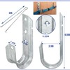20Pc J Hook (2In Galv Steel) - Cable Hooks/Wire Hooks/J-Cable